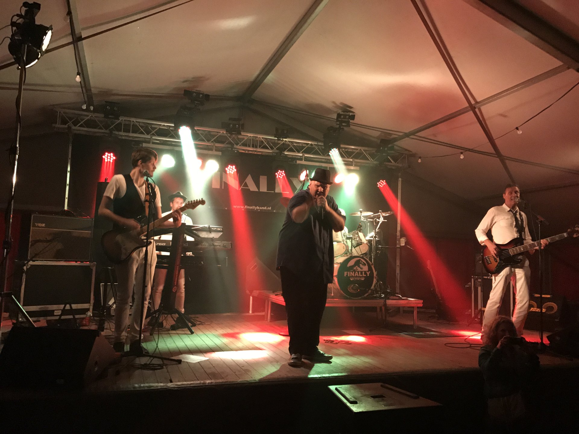 Feest met lichtshow