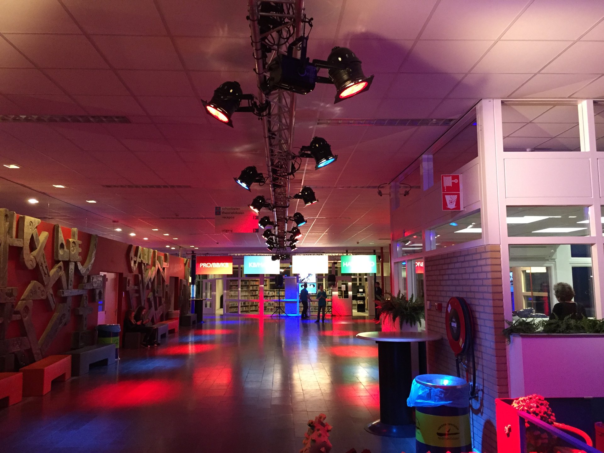Evenement met licht en geluid