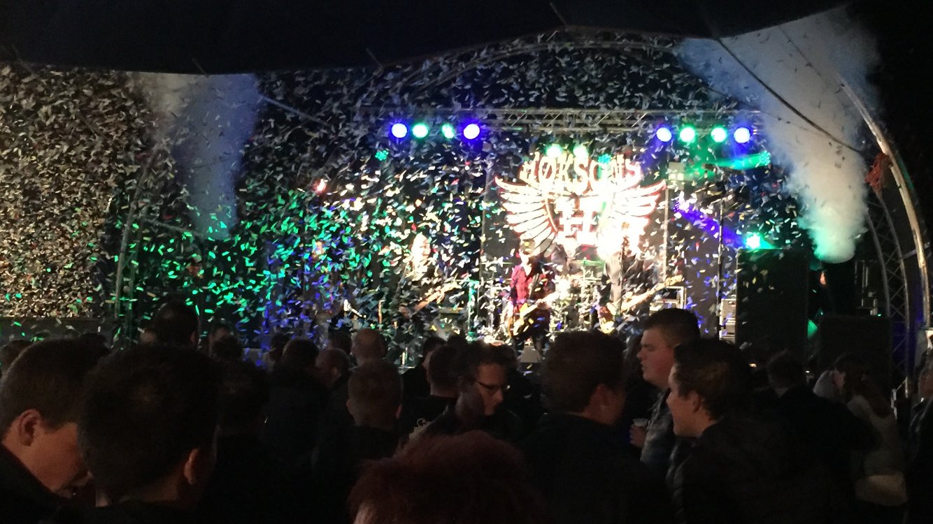 Lichtshow tijdens optreden